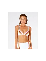 GORA-BIKINI RIP CURL Wave Shapers Stripe Banded Tri - biela GORA-BIKINI RIP CURL Wave Shapers Stripe Banded Tri - biela