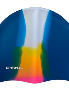 Crowell Multi Flame silikónová plavecká čiapka col.14