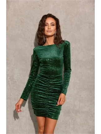 Večerné šaty SUK0443 zelené - Roco Fashion
