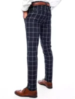 FashionStreet pánske tmavomodré chinos nohavice UX3690