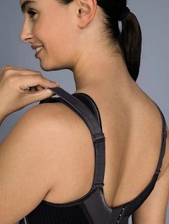 športová podprsenka extreme control plus Full Cup 5567 black/anthracite - Active
