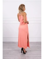 Boho šaty 8893 lososové - Kesi Boho šaty 8893 lososové - Kesi