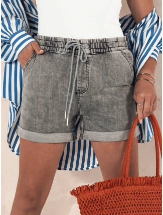 Dámske šortky RELAX VIBES sivé FashionStreet SY0382