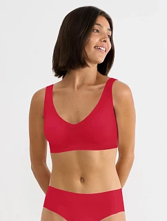 Podprsenka bez kostíc sloggi ZERO Feel 2.0 Bralette červená – SLOGGI