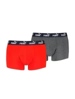 Puma Pánske boxerky 2-pack Červená šedá pohodlná bavlna Puma Pánske boxerky 2-pack Červená šedá pohodlná bavlna