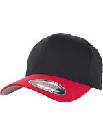 Flexfit 6277T/6277TT 6-panelová čiapka Flexfit Wooly Combed 55.277T čierna/červená