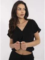 Blúzka D73761M11171B čierna Blúzka D73761M11171B čierna