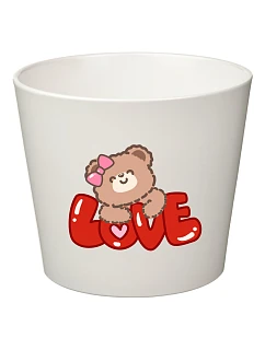 LOVE (BEAR) - malý kvetináč