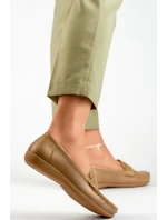 Dámske mokasíny B-3215 Dark beige - Gelteo Dámske mokasíny B-3215 Dark beige - Gelteo