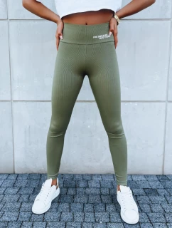 Dámske športové legíny SIMPLE LIFE green FashionStreet UY1614
