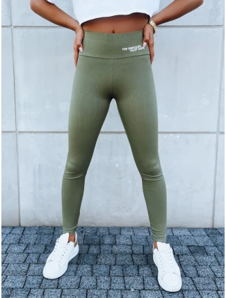 Dámske športové legíny SIMPLE LIFE green FashionStreet UY1614 Dámske športové legíny SIMPLE LIFE green FashionStreet UY1614