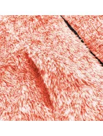 Oranžová melanžová dámska plyšová mikina (HH009-48)