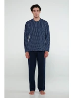 Vamp - Bavlnené pánske pyžamo so zadným vreckom 21939 - Vamp