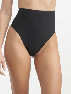 DIM INVISIBLE MID WAIST THONG - DIM - čierna