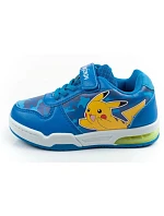 Leomil Detská športová obuv Pokemon Ľahké tenisky na suchý zips LED Blue