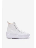 Wysokie Trampki Damskie Lee Cooper LCW-25-31-3461L Białe