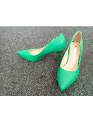 Dámske lodičky na podpätku B-831 Green - Bellucci Dámske lodičky na podpätku B-831 Green - Bellucci