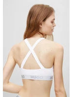 Dámska športová podprsenka BOSS Bralette s vypchávkami 50469628-100 - HUGO