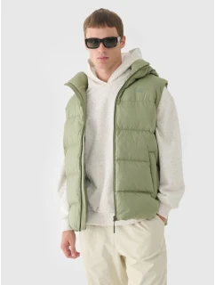 Pánska páperová košeľa bez rukávov s prírodnou výplňou 4F 4FWAW24TVJAM148-43S