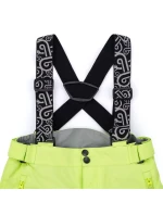 Detské lyžiarske nohavice GABONE-J neónovo zelené - Kilpi