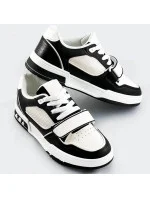 Čierno-biele dámske dvojfarebné tenisky "adidasky" (AD-585)