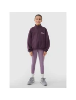 Dievčenská mikina bez kapucne 4F 4FJRSS25TSWSF2058-50S