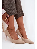 Umelé kožené podpätky Suede Beige Tropessa Umelé kožené podpätky Suede Beige Tropessa