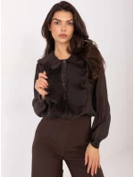 Košeľa IT KS 28990.05P tmavohnedá