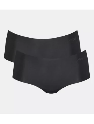 Dámske nohavičky ZERO Microfibre 2.0 Short 2P - BLACK - čierne 0004 - SLOGGI