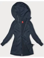 Tmavomodrá dlhá dámska mikina (AMG-321A)