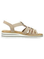 Pohodlné sandále Rieker W RKR680 beige Pohodlné sandále Rieker W RKR680 beige