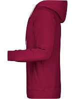 Daiber 8024 Pánska mikina s kapucňou a raglánovými rukávmi 02.8024 wine Daiber 8024 Pánska mikina s kapucňou a raglánovými rukávmi 02.8024 wine