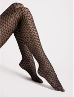 Dámske pančuchy G 6126 Darla 20 den Black Pattern - Fiore