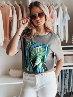 MUYUMBA dámske tričko s grafitovou potlačou FashionStreet RY2619