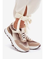 Dámské tenisky na platformě Hnědé Lelmira