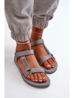 Damskie Sportowe Sandały 4FRSS24FSANF054-20S Szare