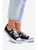 Materiałowe Trampki Damskie Lee Cooper LCW-25-02-3299L Czarne