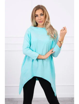 Mikina s potlačou bicykla mätová