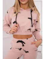 Sada s potlačou pištole tmavo púdrovo ružová Sada s potlačou pištole tmavo púdrovo ružová