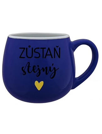 STAY THE SAME - modrý keramický hrnček 300 ml
