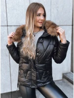 Dámska zimná bunda SNOW black FashionStreet TY3818 Dámska zimná bunda SNOW black FashionStreet TY3818