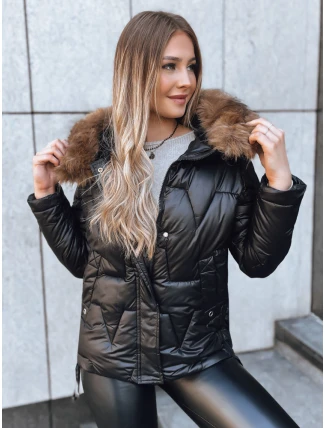 Dámska zimná bunda SNOW black FashionStreet TY3818 Dámska zimná bunda SNOW black FashionStreet TY3818