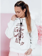 Dámska oversize mikina LOVEWILL sivá FashionStreet BY1468 Dámska oversize mikina LOVEWILL sivá FashionStreet BY1468
