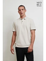 NEOBLU Orel Unisex piqué polo z hrubej bavlny 24.4337 optická biela NEOBLU Orel Unisex piqué polo z hrubej bavlny 24.4337 optická biela