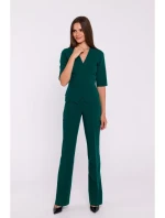 S377 Peplum overal - zelený S377 Peplum overal - zelený