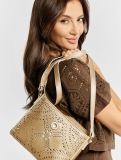 Monnari Bags Dámska kabelka so zaujímavým vzorom Zlatá