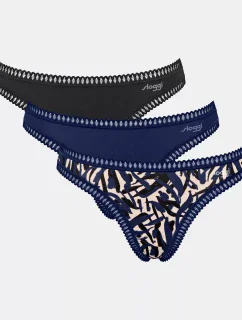 Dámske string nohavičky GO Crush C3P - MODRÉ - modré M008 - SLOGGI