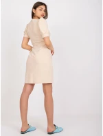 Šaty LK SK 508622.06P svetlo béžová