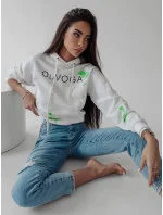 Dámska mikina 277250 ecru-zelená - Ola Voga