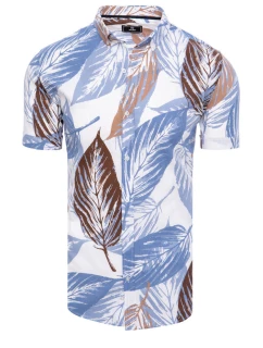 Pánske biele tričko s krátkym rukávom FashionStreet KX1033